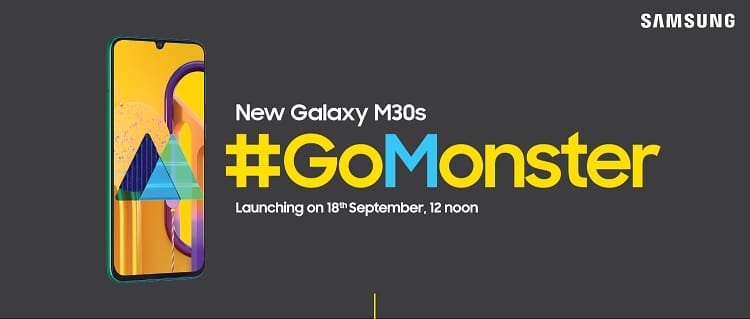 Galaxy M30s tem data oficial para seu lançamento revelada Data de lançamento Galaxy M30s.