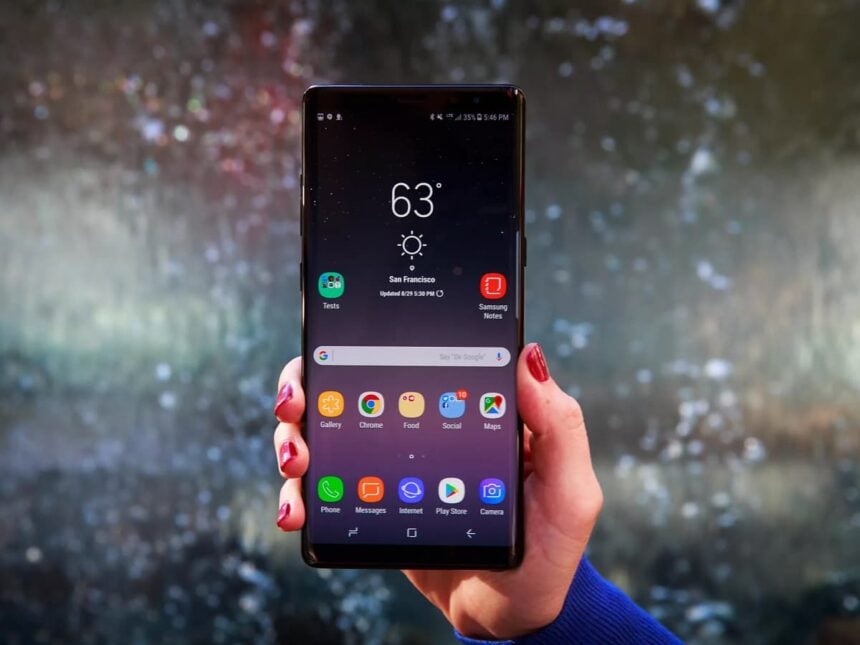 galaxy note 8 atualizacao de seguranca de setembro