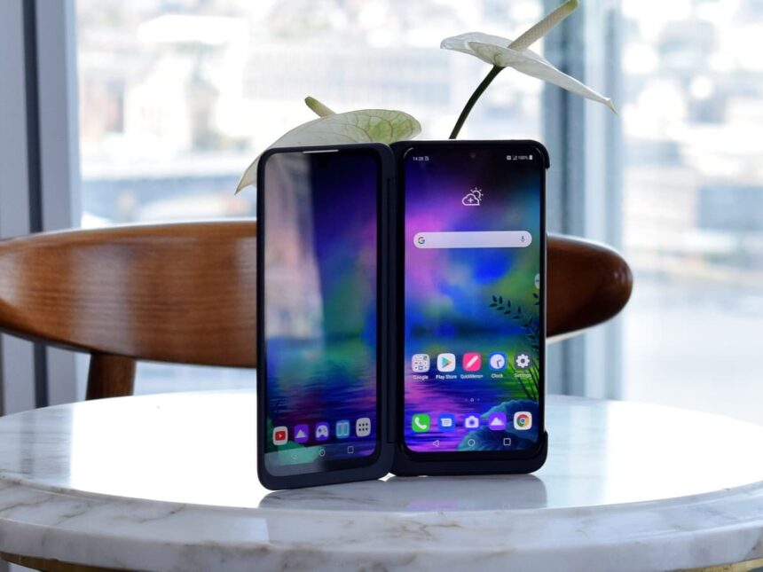 LG G8X Thinq com DualScreen.