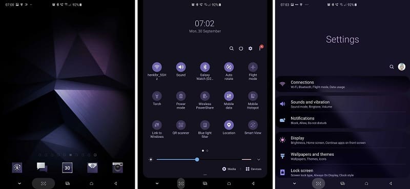 Galaxy Fold ganha novos temas exclusivos na Galaxy Store Exemplo de tema para o Galaxy Fold.