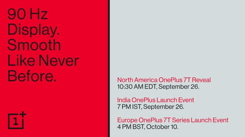OnePlus 7T - Teaser revela a data de lançamento oficial do smartphone oneplus 7t informacoes do lancamento