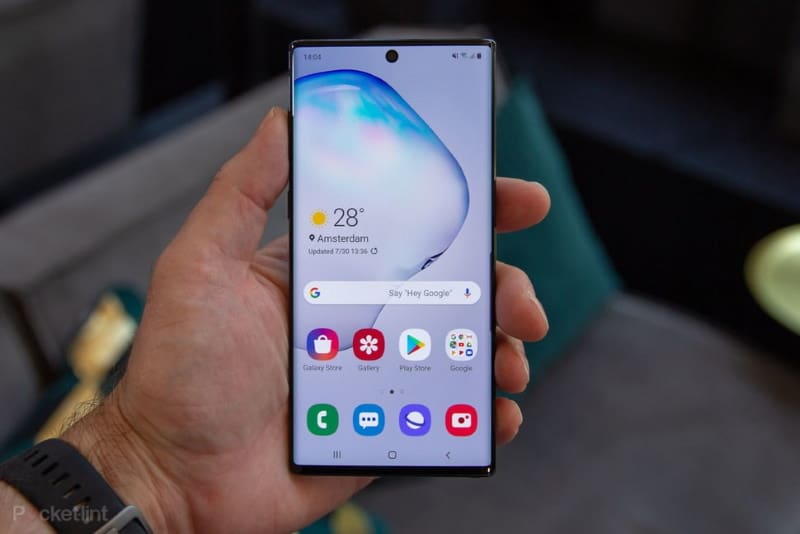 Galaxy Note 10 é atualizado com o pacote de segurança de novembro galaxy note 10 frontal