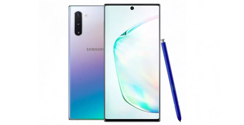 Galaxy Note 10+ Vs. Google Pixel 4: Comparando especificações e preços Galaxy Note 10 Plus aura glow.