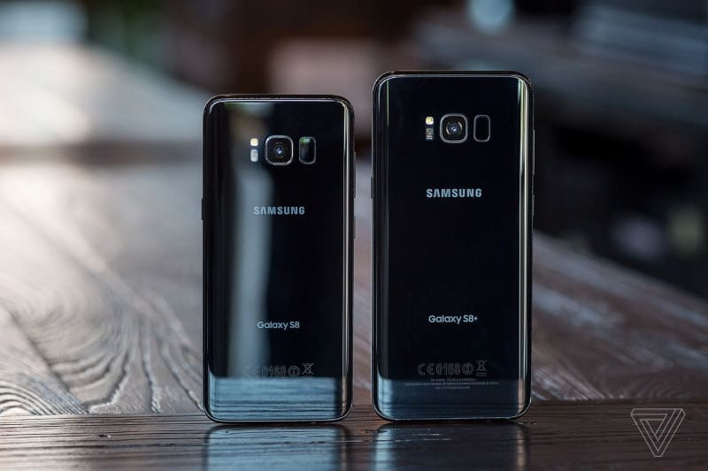 galaxy s8 e s8 plus lado a lado