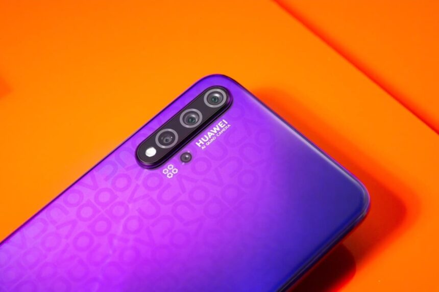 Huawei Nova 6 5G renderização.