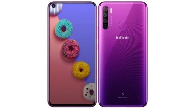 Infinix S5 é lançado oficialmente com Helio P22 e 4 GB de RAM Infinix S5 roxo.