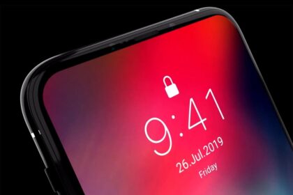 Apple iPhone 12 render da tela sem entalhe.