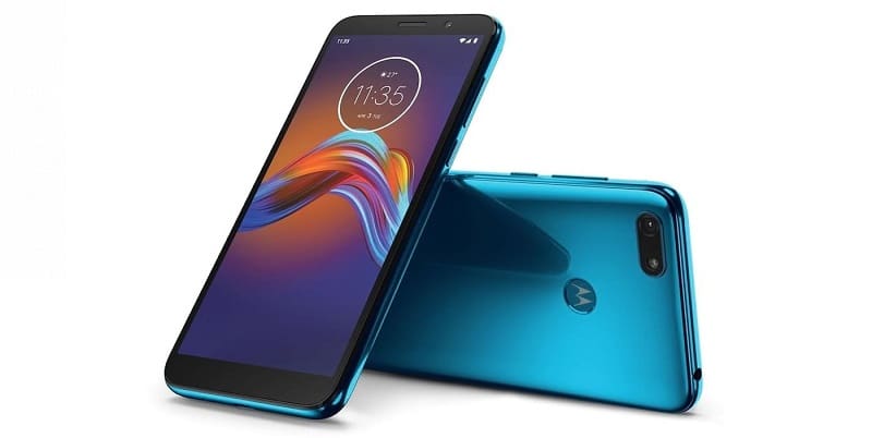 Moto E6 Play azul.