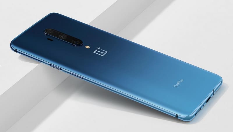 OnePlus 7T Pro azul.