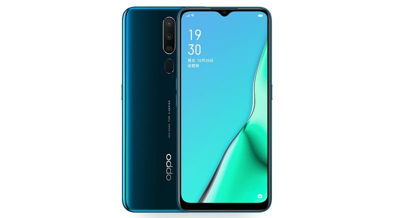 Oppo A11 é oficializado com Snapdragon 665 e câmera tripla Oppo A11 na cor verde.