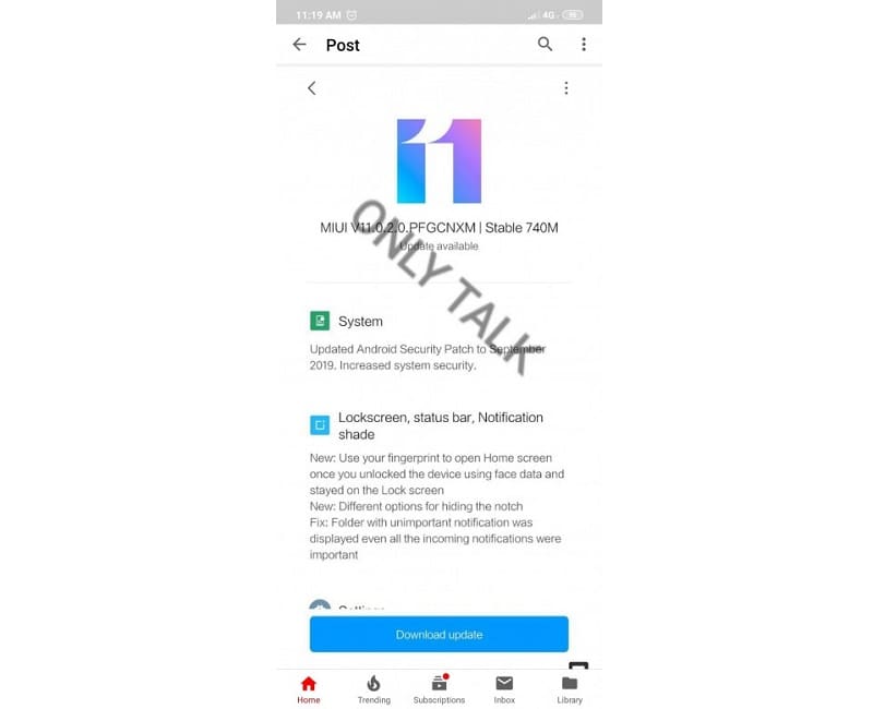 Redmi 7, Note 7, Note 7 Pro e K20 recebem a versão estável da MIUI 11 Versão estável da MIUI 11 chega aos Redmi 7, Note 7, Note 7 Pro e Redmi K20.