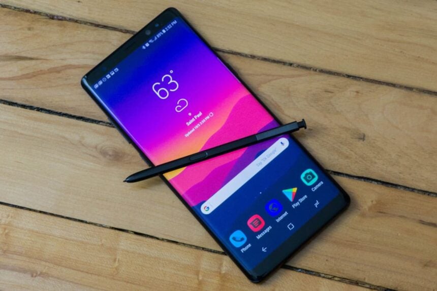 Galaxy Note 8 update.