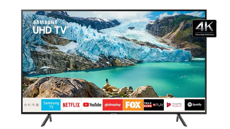 Procurando uma Smart TV 4K? Conheça os benefícios das TVs Samsung Smart TV 4K Samsung, imagem ilustrativa.