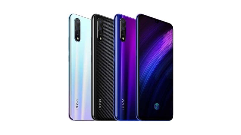 Vivo iQOO Neo 855 é lançado com câmera tripla e quatro variantes Vivo iQOO Neo 855 nas cores branco, preto e roxo.