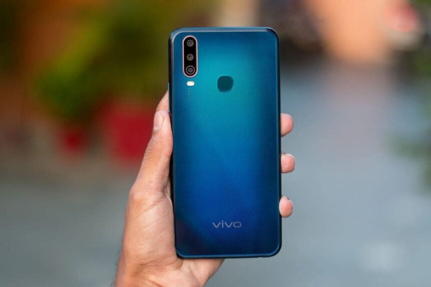 Vivo U3 azul.