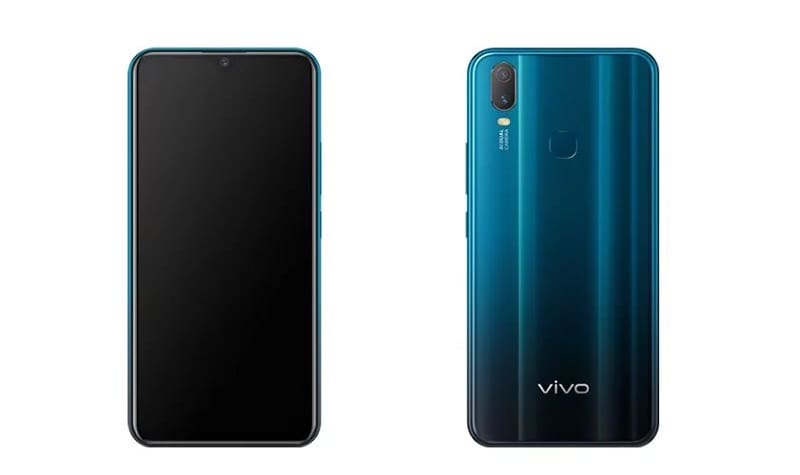 Vivo Y3 Standard Edition tem especificações e suposto preço vazados Vivo Y3 Standard Edition renderização.
