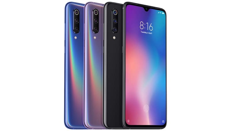 Xiaomi Mi 9 é atualizado para o Android 10 com a MIUI 11 na China Xiaomi Mi 9 cores.