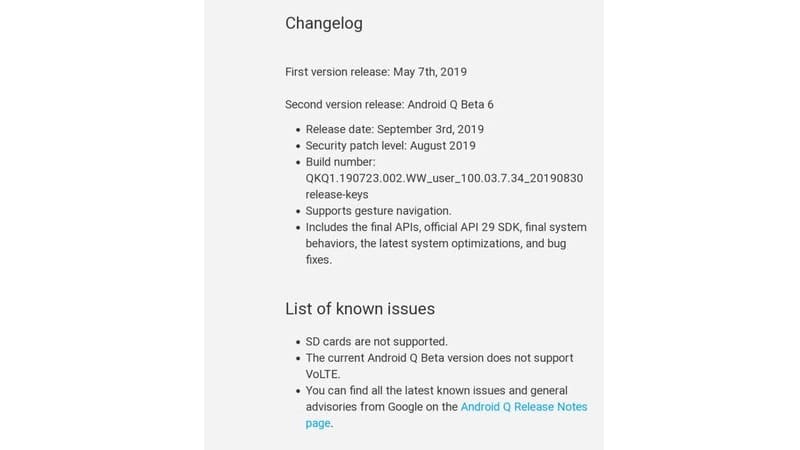 ASUS Zenfone 5Z ganha versão beta do Android 10 com a nova ZenUI 6 Changelog da nova versão beta do Android 10 no ASUS Zenfone 5Z.