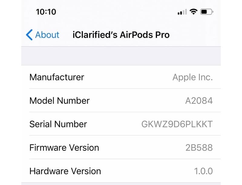 A Apple acaba de liberar a primeira atualização de firmware para os AirPods Pro.