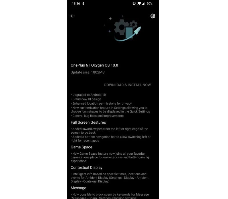 OnePlus 6 e 6T recebem o Android 10 com a nova OxygenOS OnePlus 6 e 6T recebem OxygenOS 10.0 com Android 10.