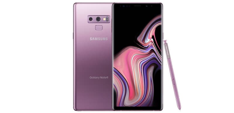 Galaxy Note 9 recebe pacote de segurança de novembro no Brasil Samsung Galaxy Note 9 lilás.