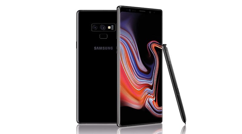 Galaxy Note 9 é atualizado com pacote de segurança de novembro Samsung Galaxy Note 9 na cor preta.