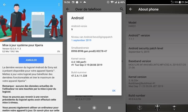 Sony Xperia 5, Xperia XZ2 e XZ3 ganham pacote de segurança de outubro Capturas de tela dos updates liberados pela Sony para as linhas Xperia XZ1, XZ2 e outras.
