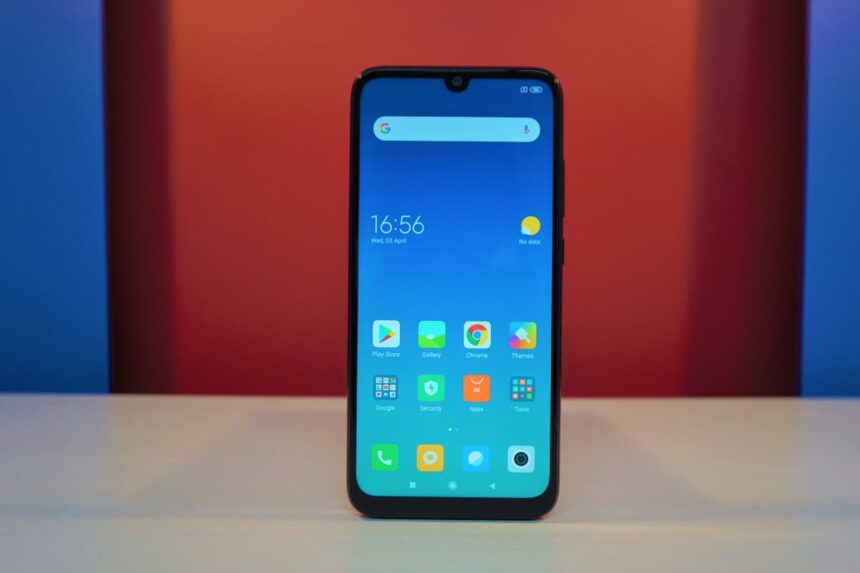 Redmi Note 7 parte frontal.