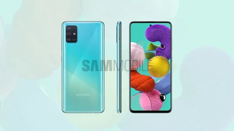 Galaxy A51 tem design e especificações técnicas revelados Renderização Galaxy A51.
