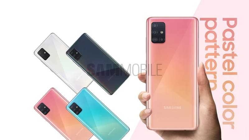 Galaxy A51 tem design e especificações técnicas revelados Galaxy A51 cores.