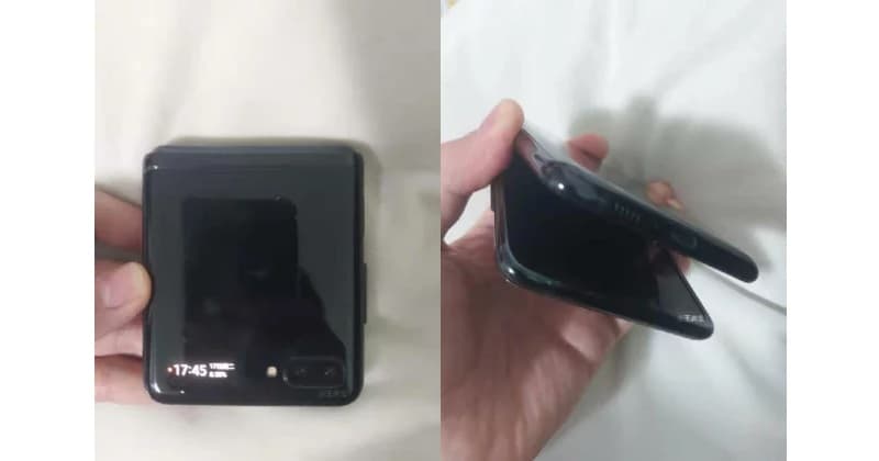 Galaxy Fold 2 tem design revelado em vazamento Samsung Galaxy Fold 2 traseira e conectores.