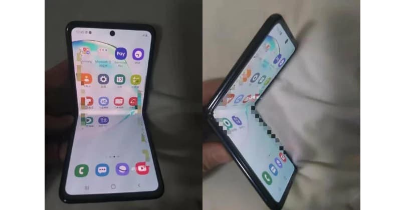 Galaxy Fold 2 tem design revelado em vazamento Galaxy Fold 2 dobragem da tela.
