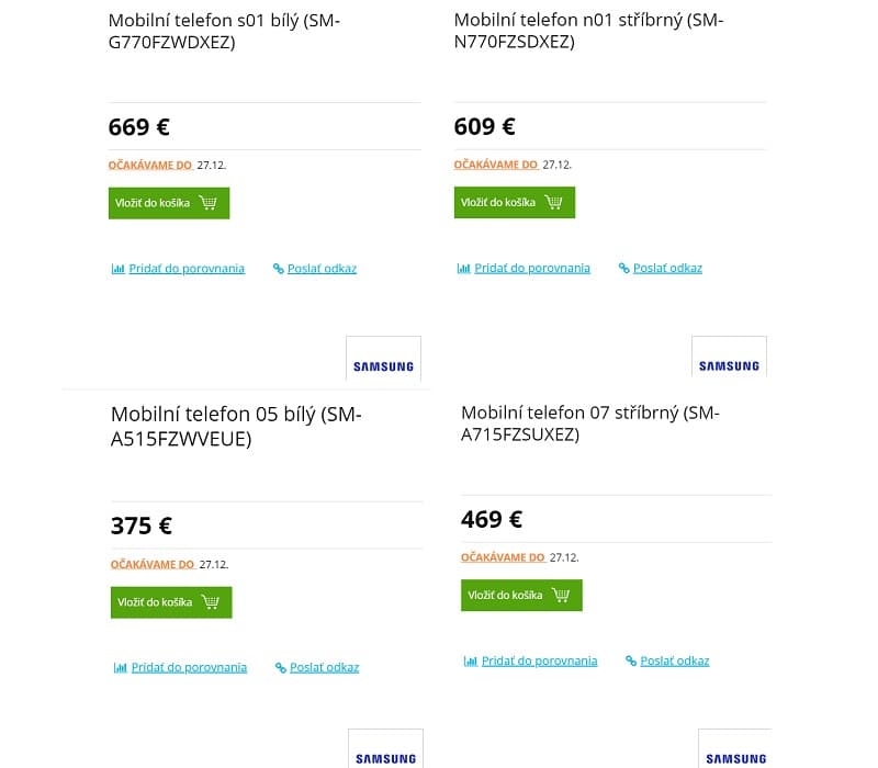 Galaxy S10 Lite, Note 10 Lite, A51 e A71 tem preços vazados por varejista Captura de tela dos supostos preços dos Galaxy S10 Lite, Note 10 Lite, A51 e A71.