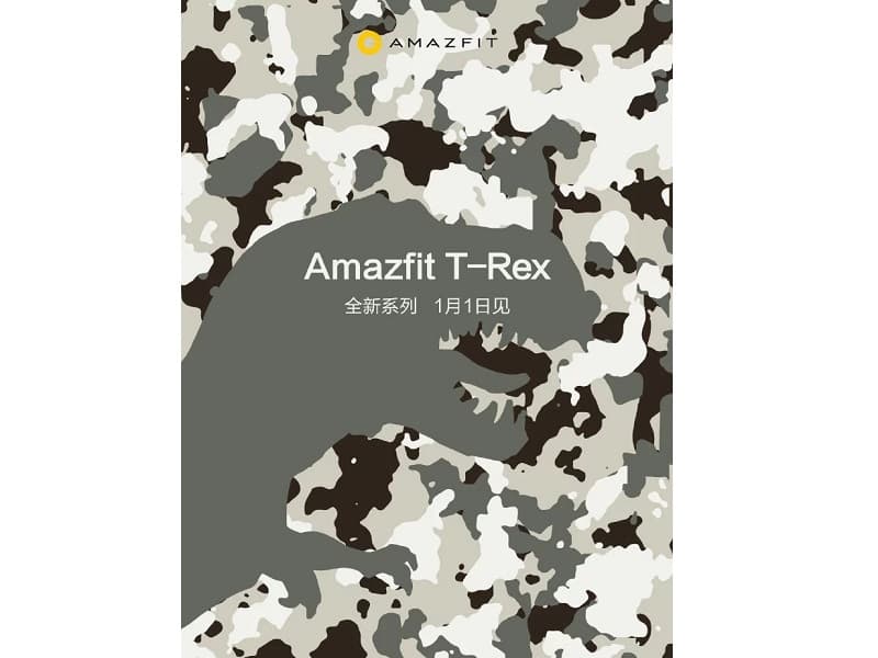 Amazfit T-Rex: Huami agenda lançamento para 01 de janeiro Convite para o anúncio da Huami Amazfit T-Rex.