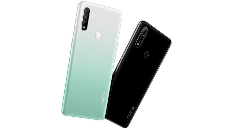 Oppo A8 e A91 são lançados com processador MediaTek e Android 9 Pie Oppo A8 nas cores preto e azul.