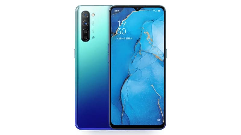 Oppo lança Reno 3 e Reno 3 Pro com 5G e Android 10 Oppo Reno 3 na cor azul.