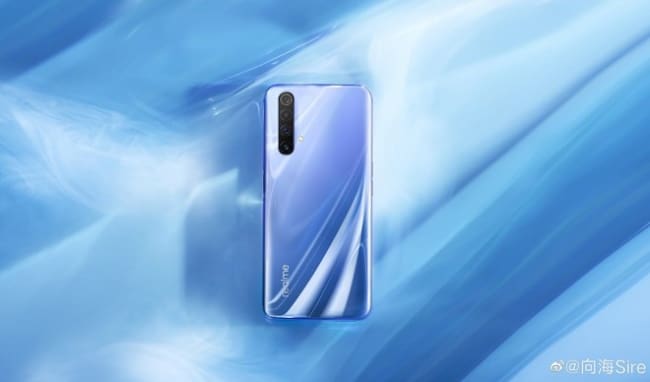 realme x50 traseira azul