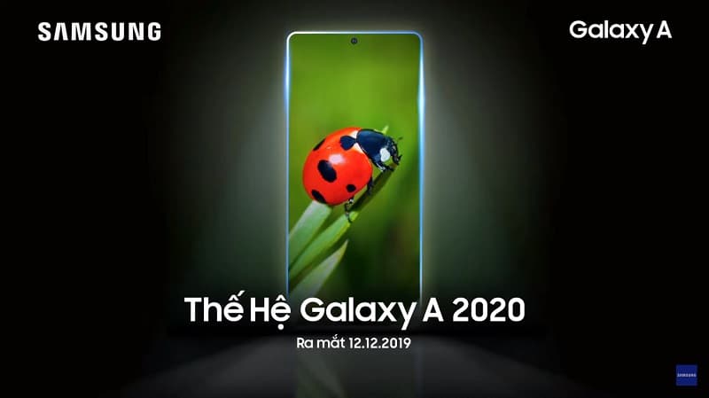 Linha Samsung Galaxy A 2020 data de anúncio.