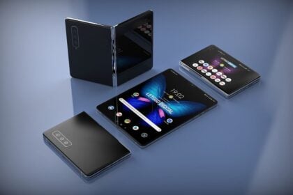 Renderização do Galaxy Fold 2.