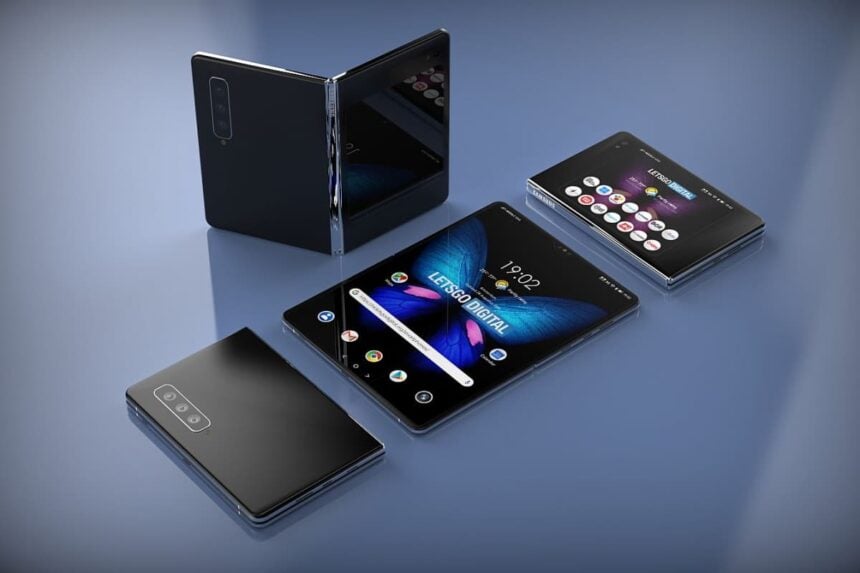 Renderização do Galaxy Fold 2.