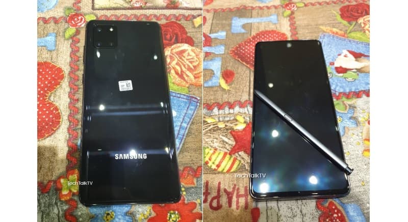 Galaxy Note 10 Lite tem supostas imagens reais vazadas Supostas imagens reais do Samsung Galaxy Note 10 Lite.
