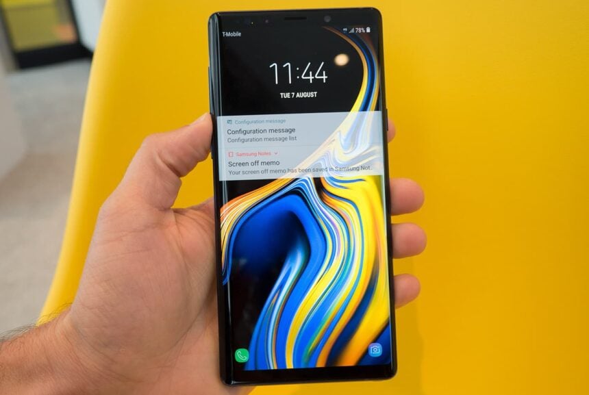 Galaxy Note 9 update.
