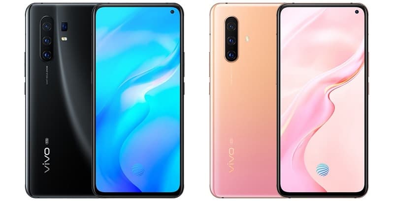 Vivo X30 Pro preto e Vivo X30 rosa.