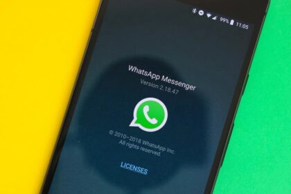 WhatsApp em um smartphone