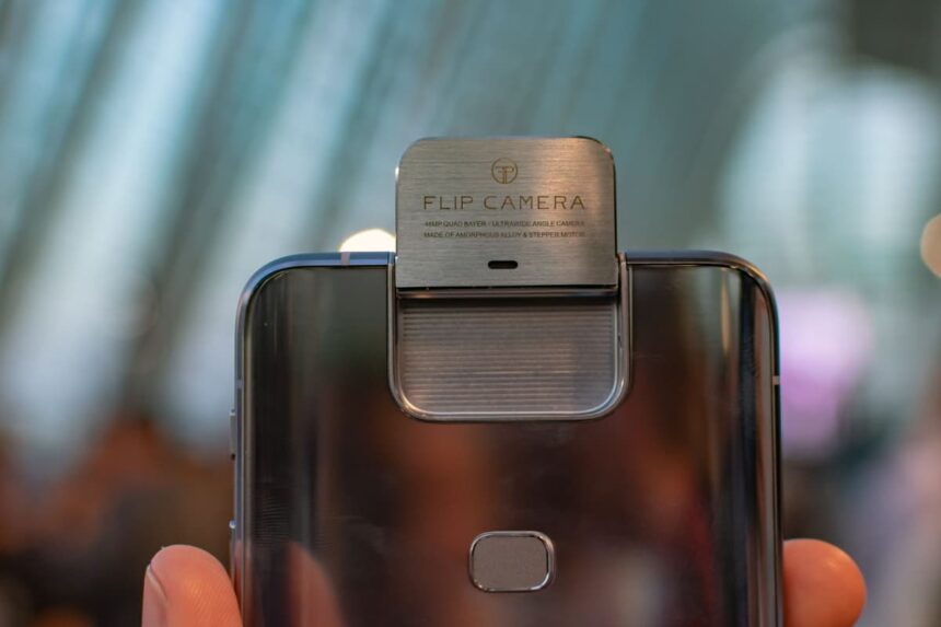 ASUS Zenfone 6 câmera flip.