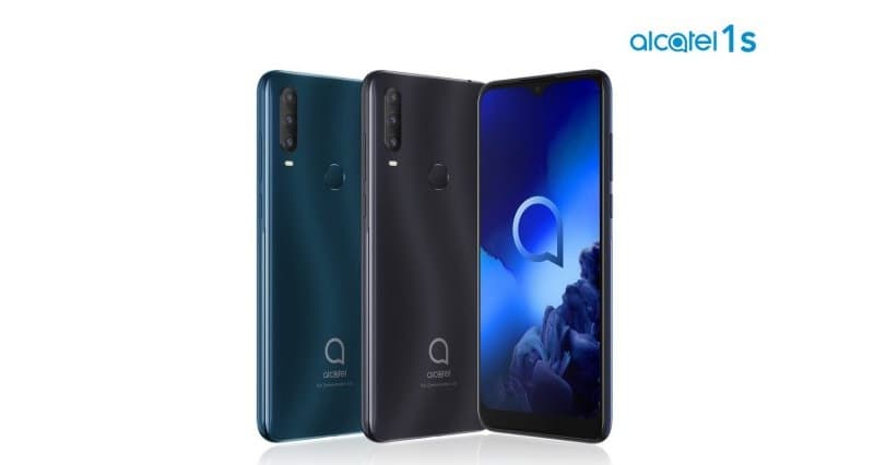 Alcatel 3L, 1S, 1V e 1B são lançados durante a CES 2020 Alcatel 1S preto e verde.