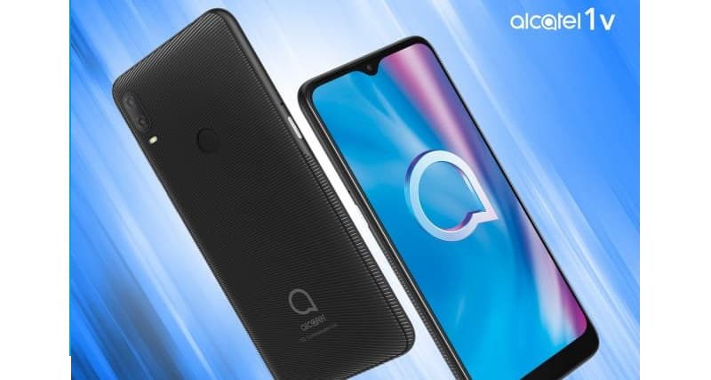 Alcatel 3L, 1S, 1V e 1B são lançados durante a CES 2020 Alcatel 1V preto.