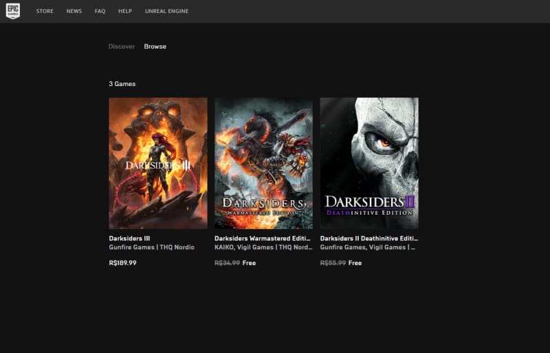 Darksiders 1, 2 e Steep estão gratuitos na Epic Games Store darksiders 1 e 2 gratuitos epic games