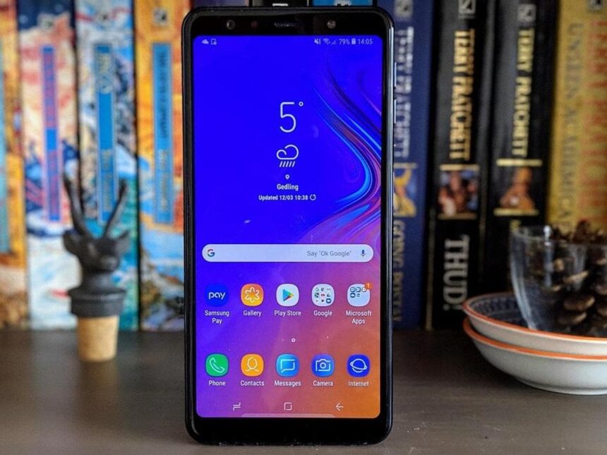 Galaxy A7 (2018) atualização de janeiro.