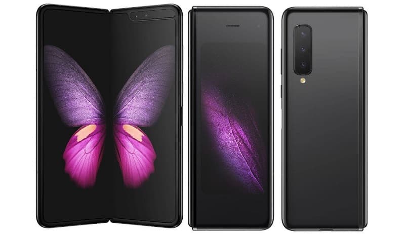 Samsung lança Galaxy Fold no Brasil por R$ 12.999 Samsung Galaxy Fold preto.